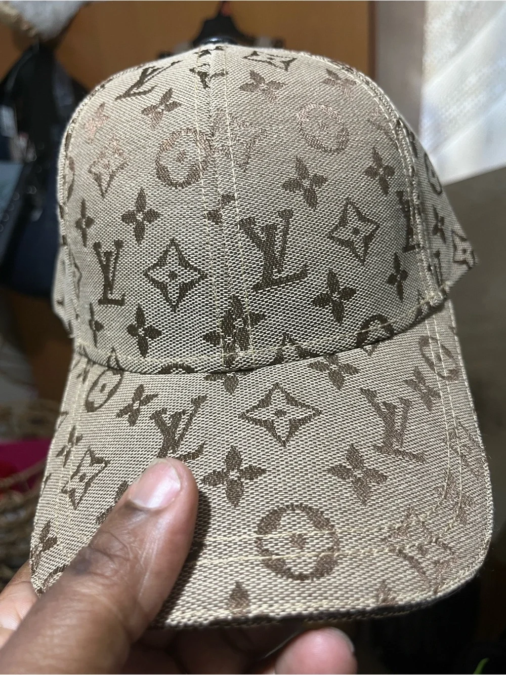 Louis Vuitton Beige Monogram Baseball Cap - Picture 1 of 1